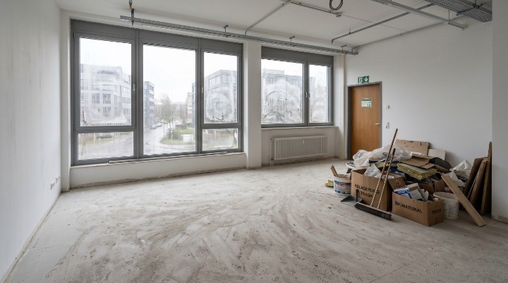 Vorher — Bauendreinigung nach Sanierung